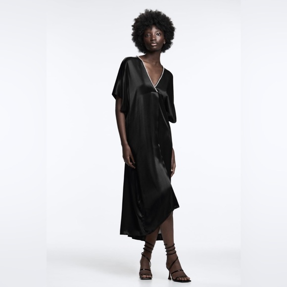 zara satin tunic dress Zara Satin Tunic Dress Angie Greaves